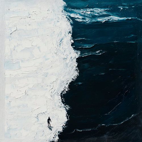 Contraste entre les vagues