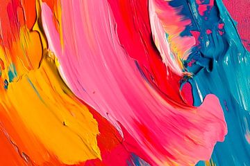 Colourful abstract painting by Poster Art Shop