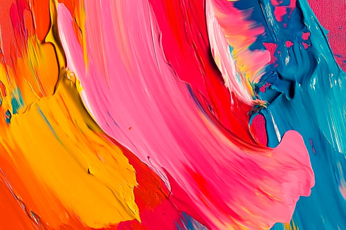 Kleurrijk abstract schilderij