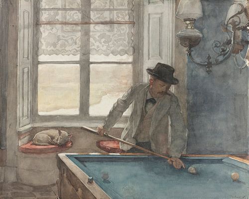 Piet Meiners aan het biljarten, Willem Bastiaan Tholen