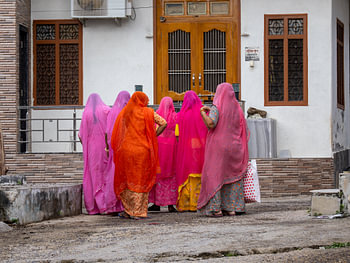 Les femmes colorées de l'Inde
