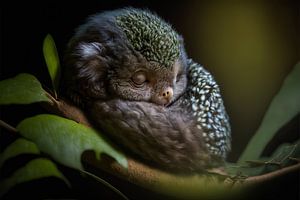 Tropical Monkey sleeping well in the jungle by Surreal Media