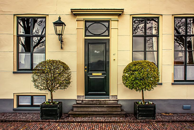 Statig herenhuis aan de Herengracht in Muiden van Theo Fokker