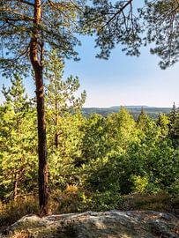 Lampertstein, Saxon Switzerland - Schneeberg view by Pixelwerk