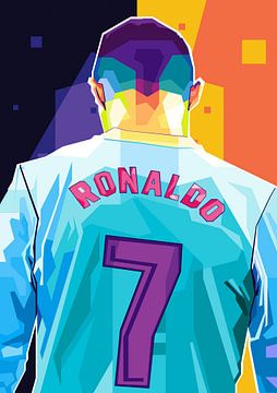 Cristiano Ronaldo pop art van andrean