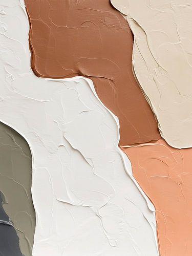 Couches de terre en peinture