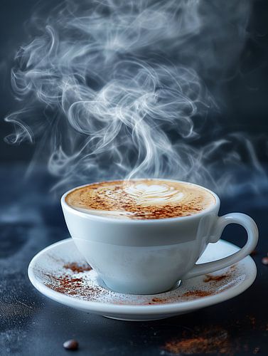 kop koffie of cappuccino drinken