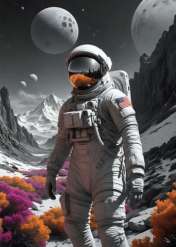 Astronaut in de tuin