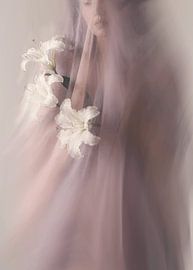 Elegante Dame mit Blumen von Sander van Laar