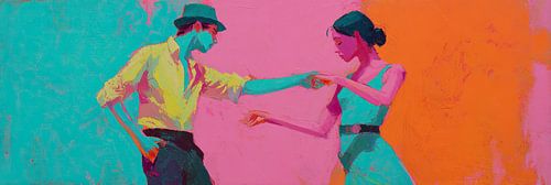 Dancing Woman Man | Dance Delight by Wonderful Art