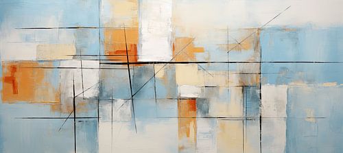 Blauw Abstract