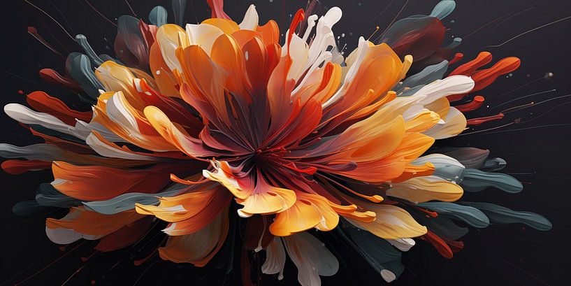 Flower in wide format by Bert Nijholt