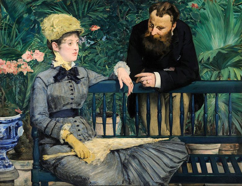Dans la serre, Édouard Manet | OhMyPrints