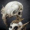 Memento mori  - Mysterious Animal Goth Skull Relict 8 van Max Steinwald