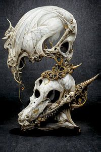 Memento mori  - Mysterious Animal Goth Skull Relict 8 sur Max Steinwald