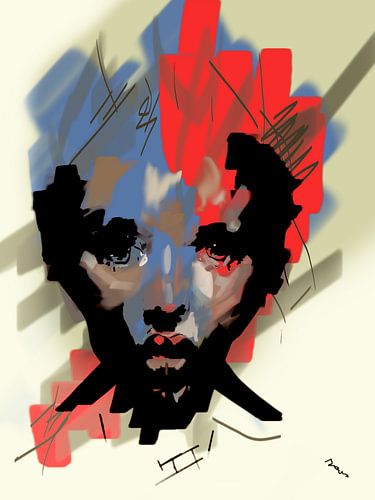 Portret red-blue aspect.