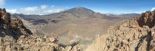 Panorama van Alto de Guajara tot Pico del Teide