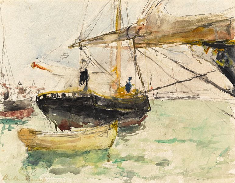 Berthe Morisot, die Front einer Jacht von finemasterpiece