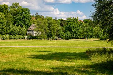 Goethe's Garden House in the Park on the Ilm, Weimar by Mixed media vector arts