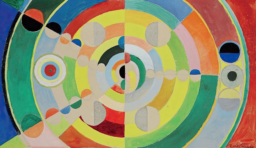 Disc Relief (1936) van Robert Delaunay van Peter Balan