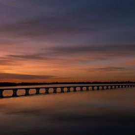 Zonsondergang boven 't Roegwold van Ina Muntinga