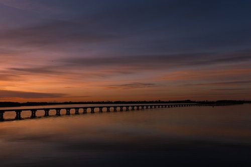 Sonnenuntergang über 't Roegwold von Ina Muntinga