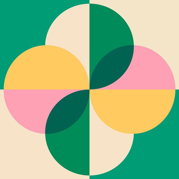 Scandinavian retro abstraction by Mad Dog Art
