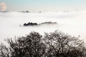 Mist over Zuid-Limburg van Rob Boon