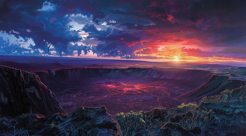 Magischer Wüstenabend von fernlichtsicht