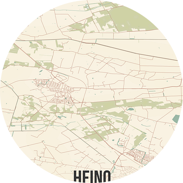 Vintage landkaart van Heino (Overijssel) van Rezona