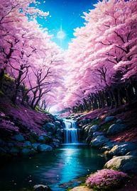 Sakura-Kirschblüten-Fluss von Ruzerin