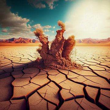 droge gebarsten aarde klimaatverandering illustratie van Animaflora PicsStock
