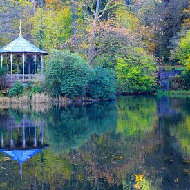 Le lac de la forêt de Fribourg en automne sur Patrick Lohmüller