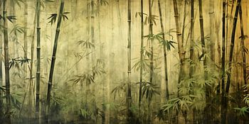 Jungle de bambous grungy #III