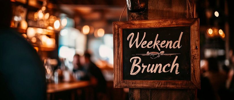 Wochenend-Brunch im Café erleben von Poster Art Shop