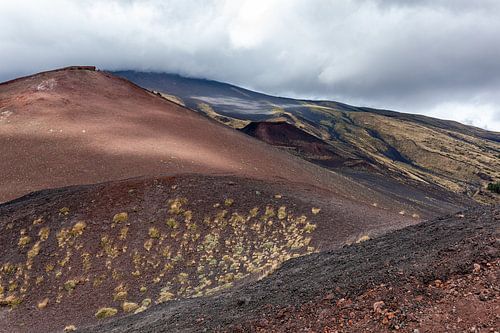 Ruig berglandschap op de hellingen van de Etna, Italië