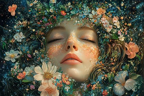 schilderachtig spiritueel portret