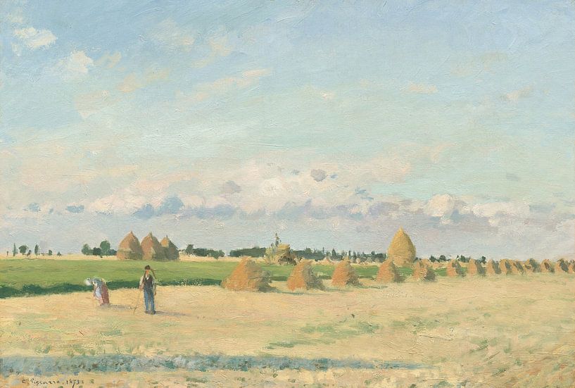 Landschap, Ile-de-France, Camille Pissarro van Meesterlijcke Meesters