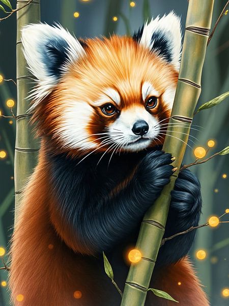 Bambou Panda rouge par Rizal Azhari