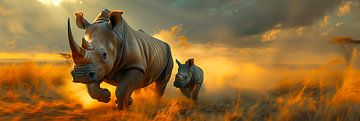 Rhino Run by Harry Hadders