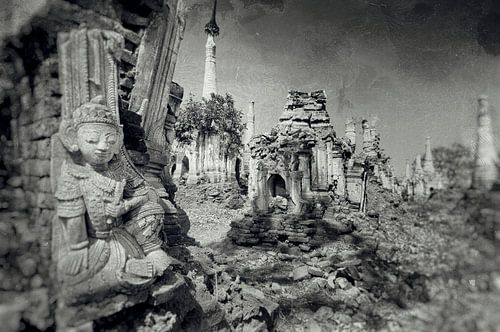 Pagode's tempelcomplex Indein Myanmar.