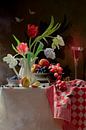 Nature morte "La chambre des tulipes par Willy Sengers Aperçu