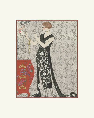 La lettre et le feu -  Historische Art Deco Mode prent