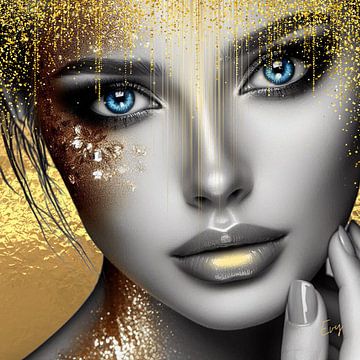 "Radiant Eyes, Golden Glory" by Eveline Cleyman