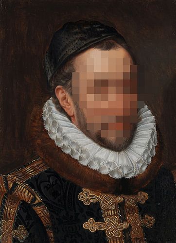 Portret van Willem I, prins van Oranje, Adriaen Thomasz. Key