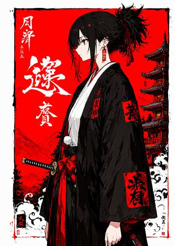Anime Samurai Girl Japanese