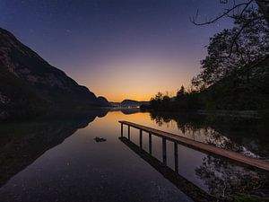 Laatste licht bij het Bohinje-meer van Denis Feiner