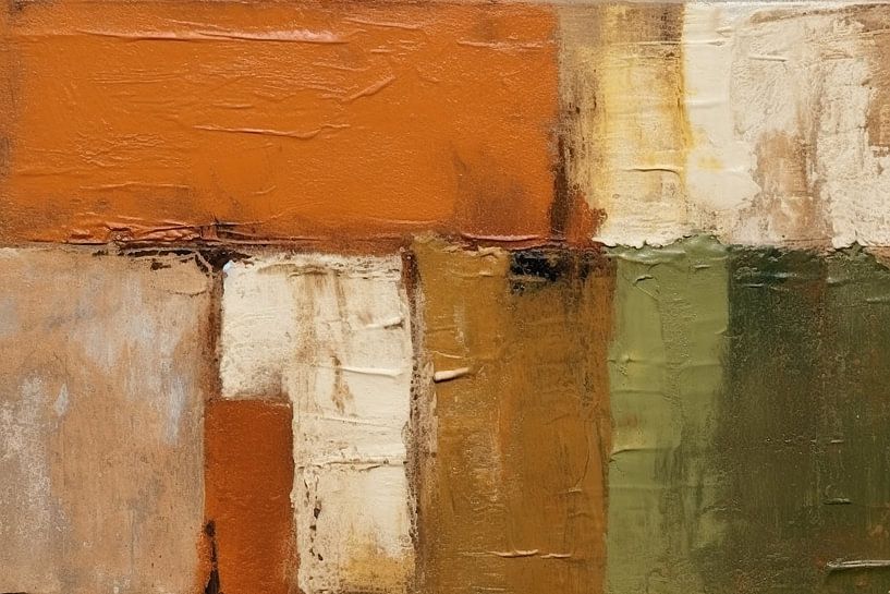 Soleil dans le désert | Art abstrait par Peintures accrocheuses