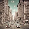 NEW YORK CITY 5th Avenue Traffic | urban vintage style by Melanie Viola