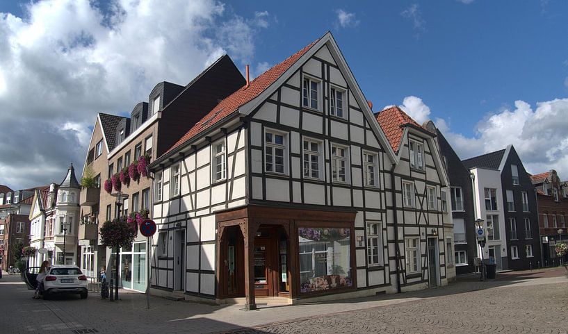 Maisons à colombages à Werne par Edgar Schermaul